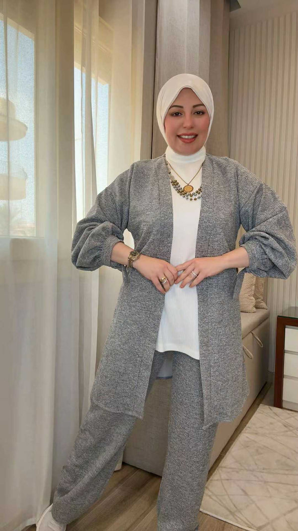 Comfy Belt winter Grey set